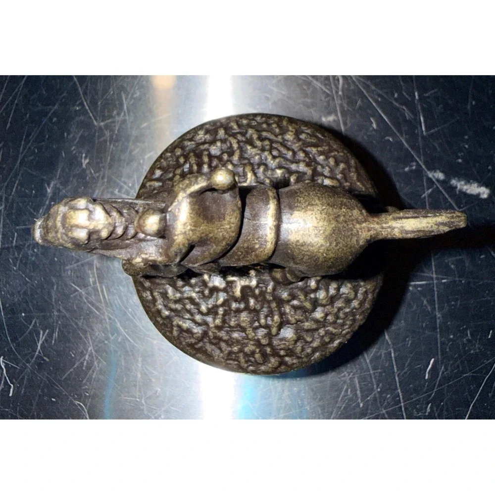 Blanton's Bourbon Bottle Stopper Horse Jockey Letter O Bronze Metal New